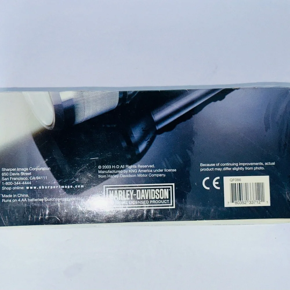 2003 Harley-Davidson Black and Silver Multi-Function Flashlight Sealed